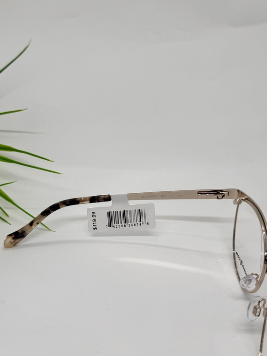 Max Studio 167M  Black/Gold Round Eyeglass Frame - Women/W54_17-140/NWT main image 2